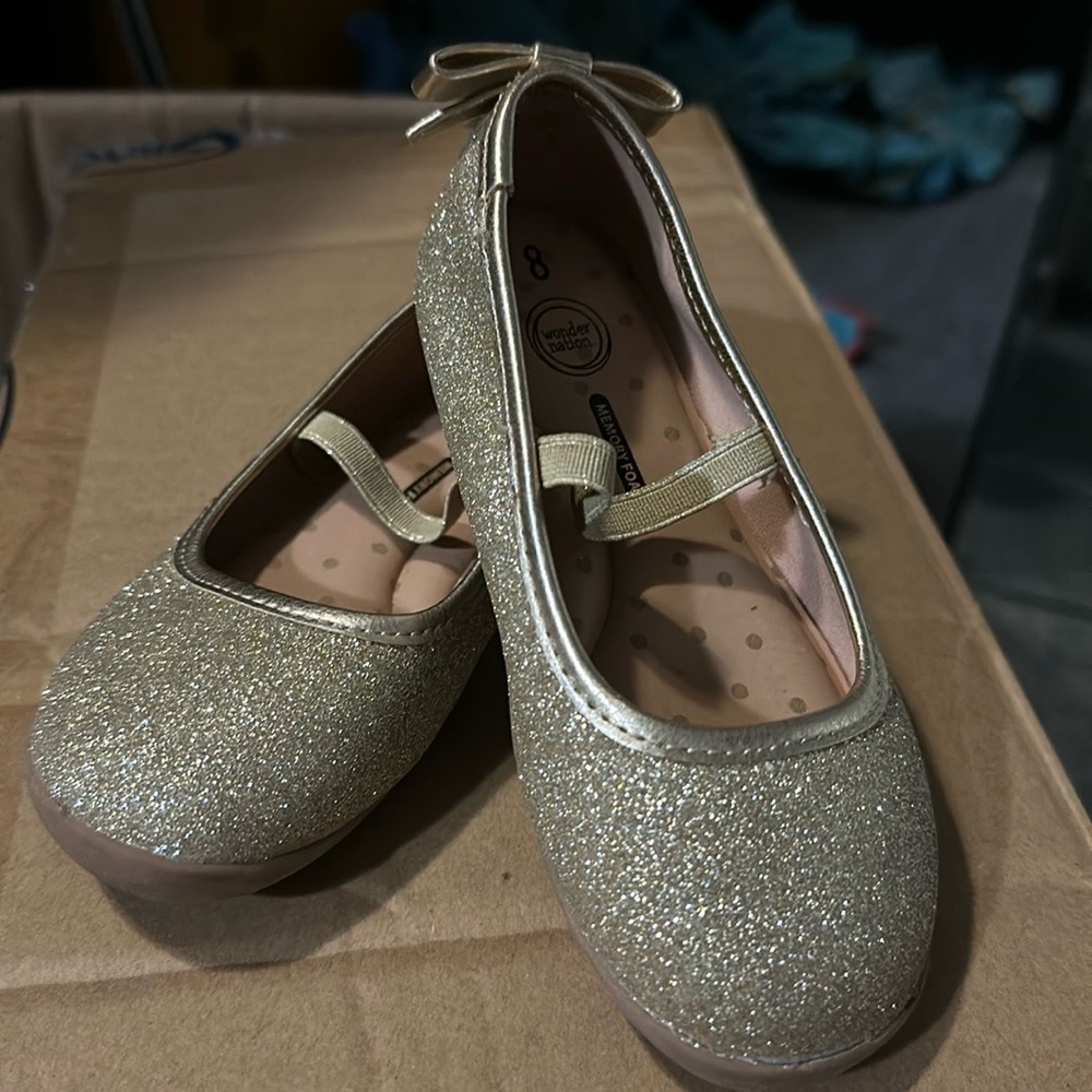 Wondernation sparkling ballerina shoes